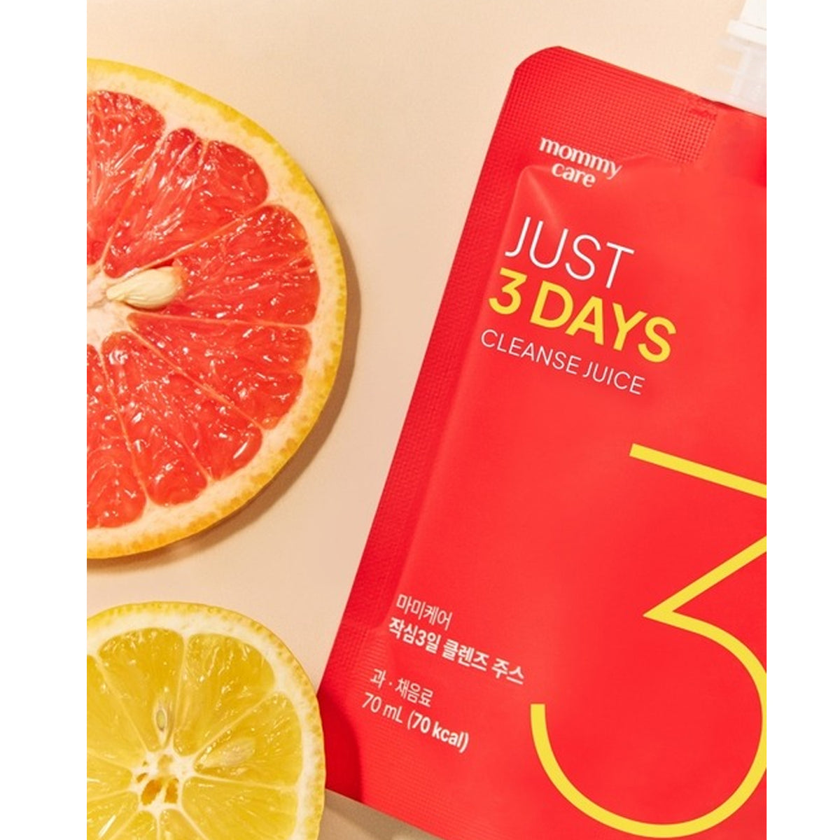 mommy care Just 3-Day Cleanse Juice - Grapefruit Flavor (70ml x 6 Pouches)
