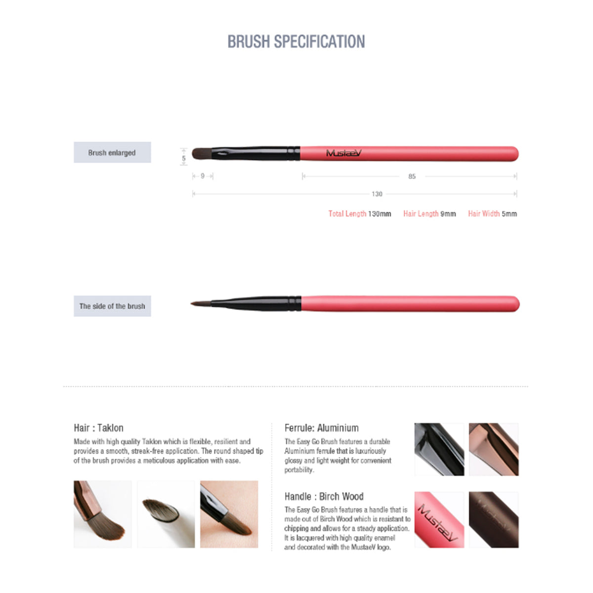 mustaev Easy Go Concealer Brush