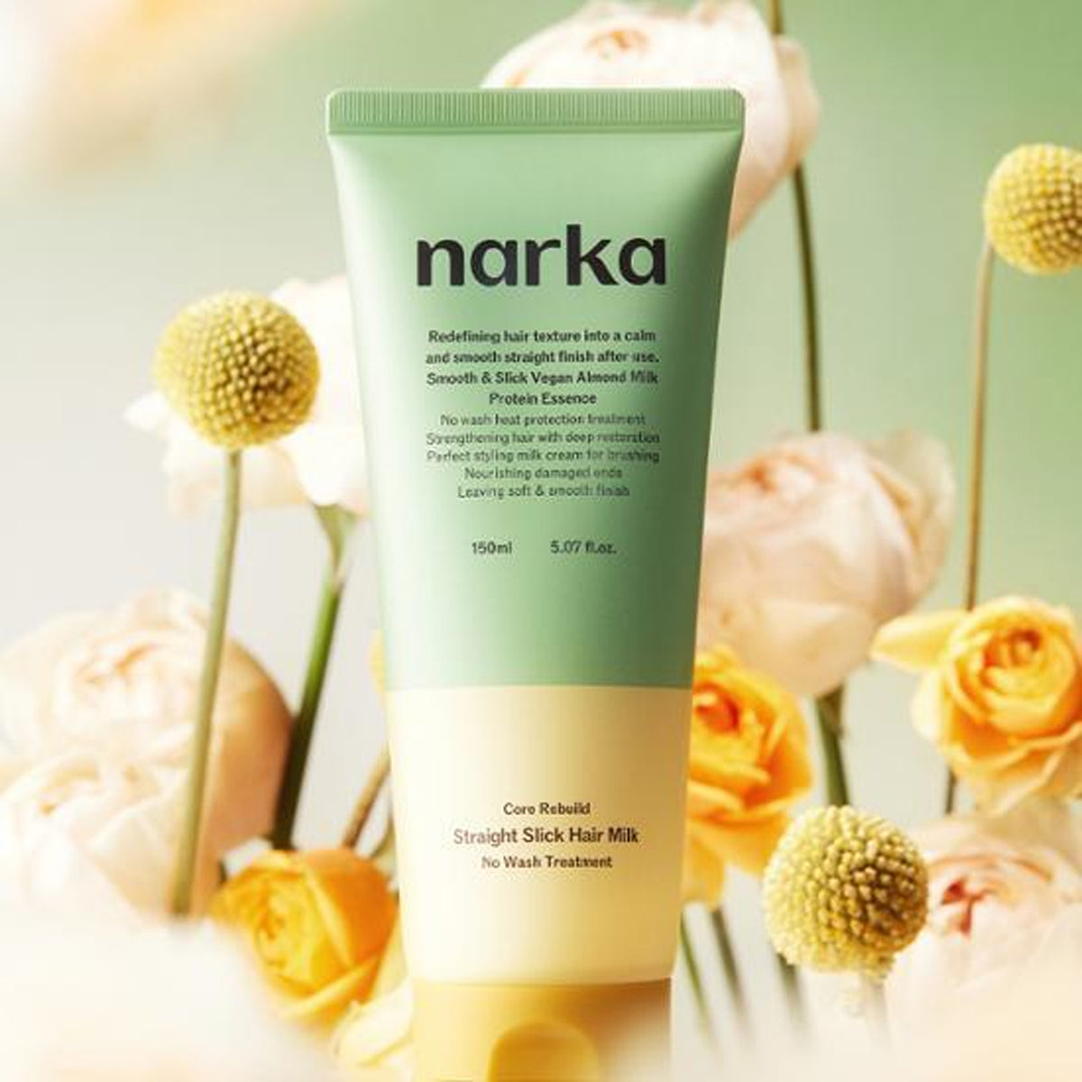narka Core Rebuild Straight Slick Hair Milk 150ml