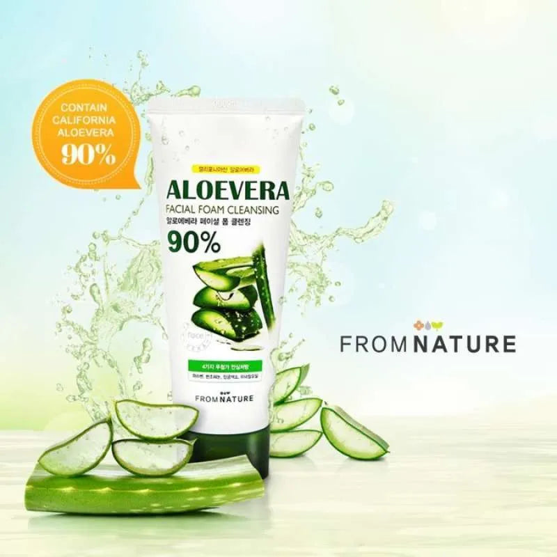(Mhark) FROMNATURE Aloevera 90% Facial Foam Cleansing 130g - DODOSKIN