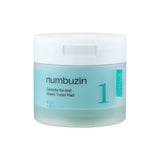 numbuzin No.1 Centella reinicie la almohadilla de tóner verde de hojas 190 ml (70 almohadillas)