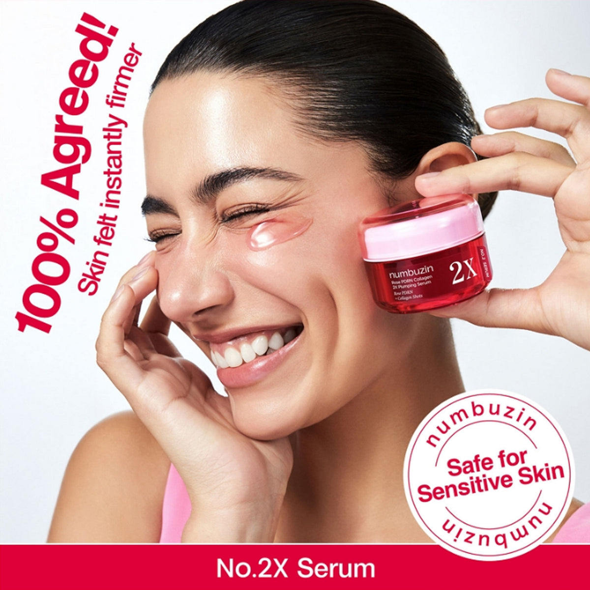 numbuzin No.2 Rose PDRN Collagen 2X Plumping Serum 30ml