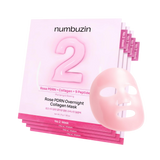 numbuzin No.2 Rose PDRN Collagen Wrapping Overnight Film Pack (4 Sheets)