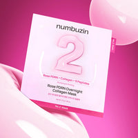 numbuzin No.2 Rose PDRN Collagen Wrapping Overnight Film Pack (4 Sheets)