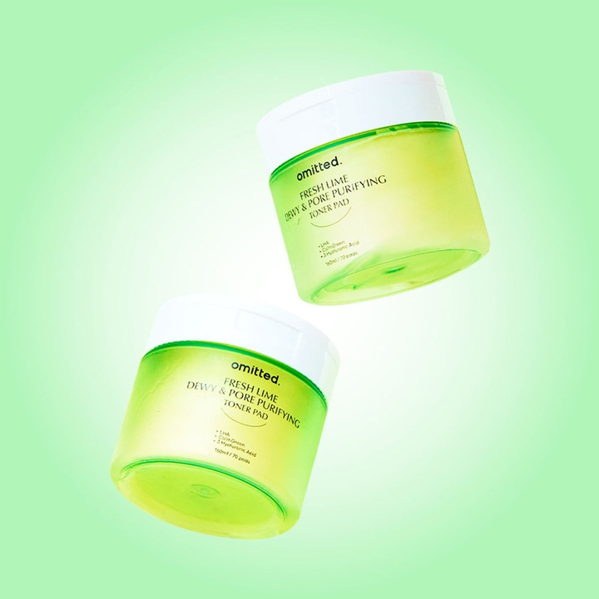 omitted Fresh Lime Dewy & Pore Purifying Toner Pad 160ml (70pads)