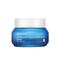 Stay hydrated with onoma's Hydra Buster Aqua Cream in Gel, 25ml/50ml.