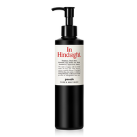 Hand and body wash bottle, 250ml, featuring a sleek design and the label "In Hindsight" by Pesade.
