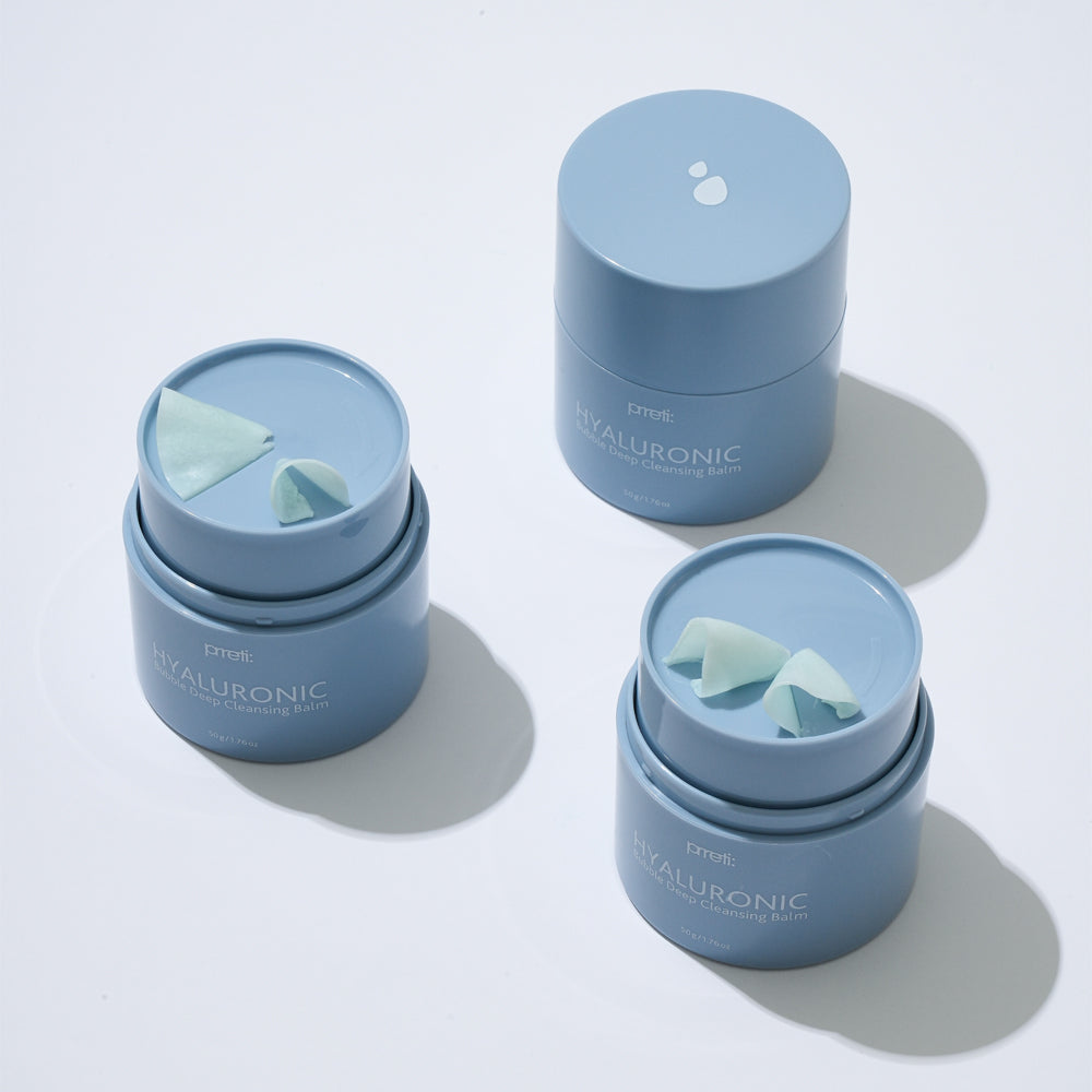 bálsamo de limpieza profunda de burbuja hialurónica de Pretti 50g