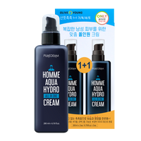PRRETI [Purederm] Homme Aqua Hydro All-in-One Cream 200ml (2 Pieces)