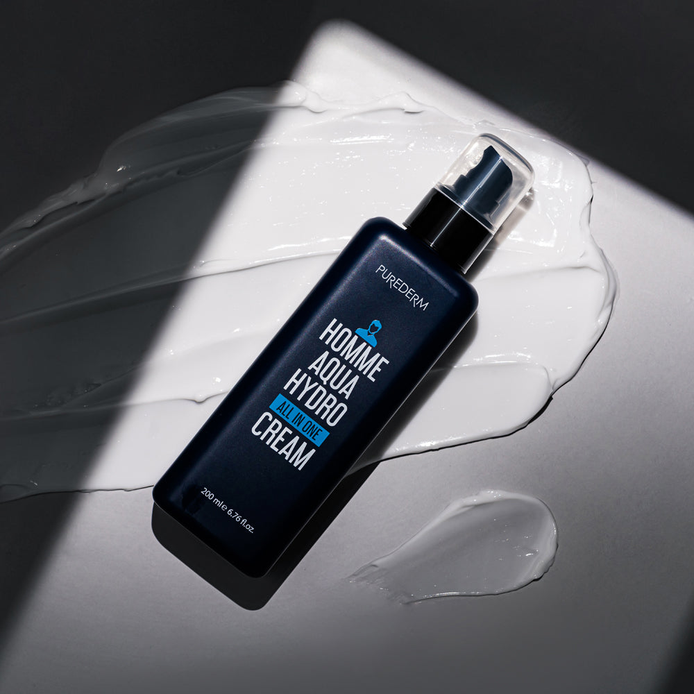 PRRETI [Purederm] Homme Aqua Hydro All-in-One Cream 200ml (2 Pieces)