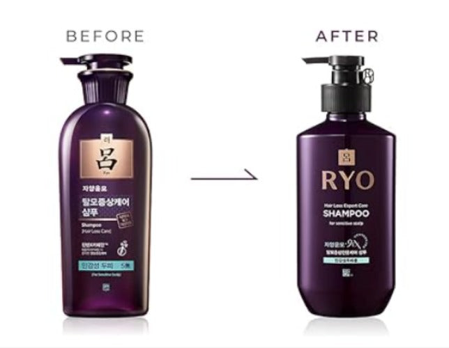RYO Shampoing de soins d'experts pour la perte de cheveux pour le cuir chevelu sensible 400 ml