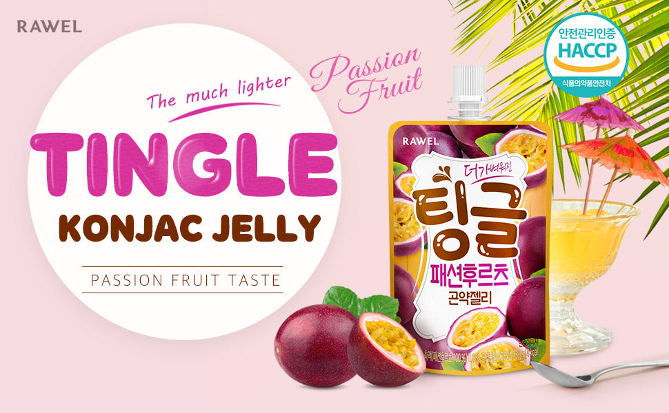 RAWEL Konjac Jelly Passion Fruit 14ea*80g