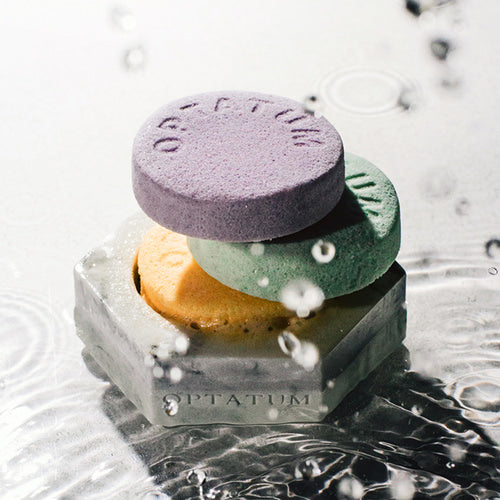 Optuam [bath Bomb Gift/gift Packaging] Aromatherapy Shower Steamer 3-piece Gift Set (Relaxing + Wake-up + Deep Sleep) - DODOSKIN