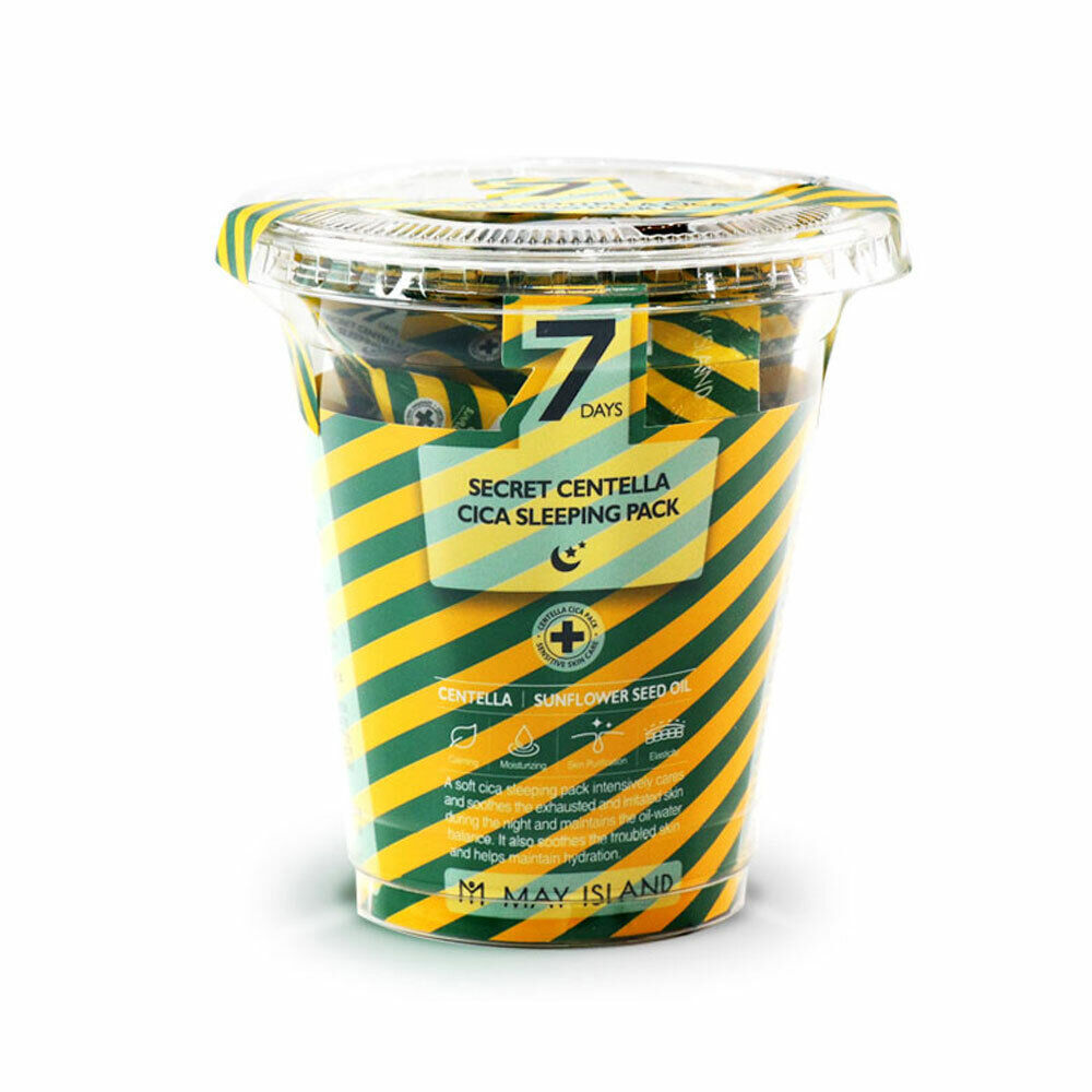 MAY ISLAND 7 Days Secret Centella Cica Sleeping Pack 5gx12ea