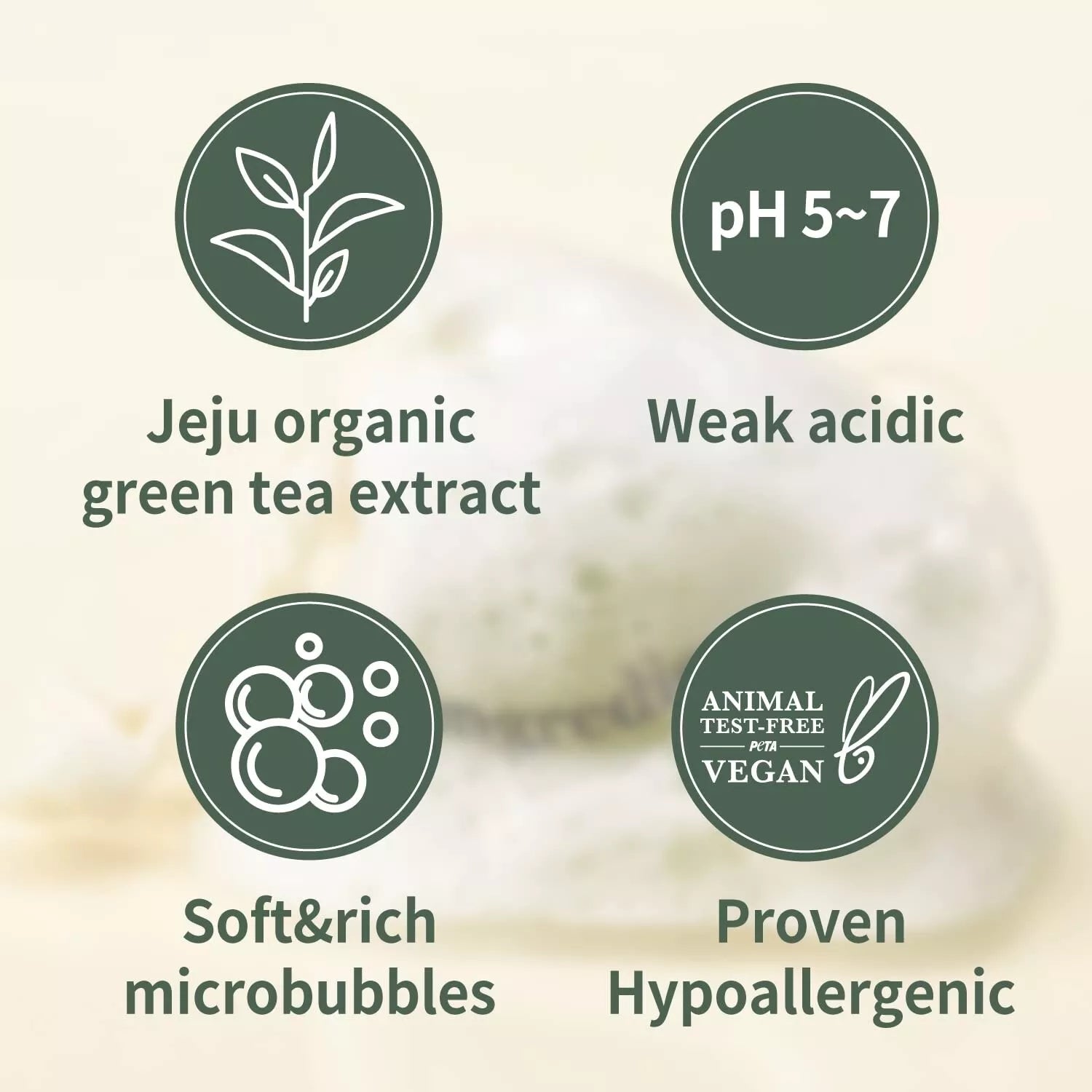 Ongredients Jeju Green Tea Cleansing Ball 110g