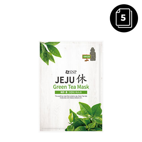[SNP] Jeju Rest Green Tea Mask 22ml * 5ea - Dodoskin