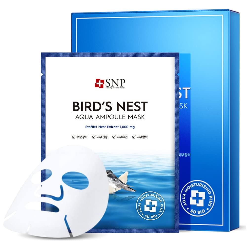SNP Bird's Nest Aqua Ampoule Mask 10ea - DODOSKIN