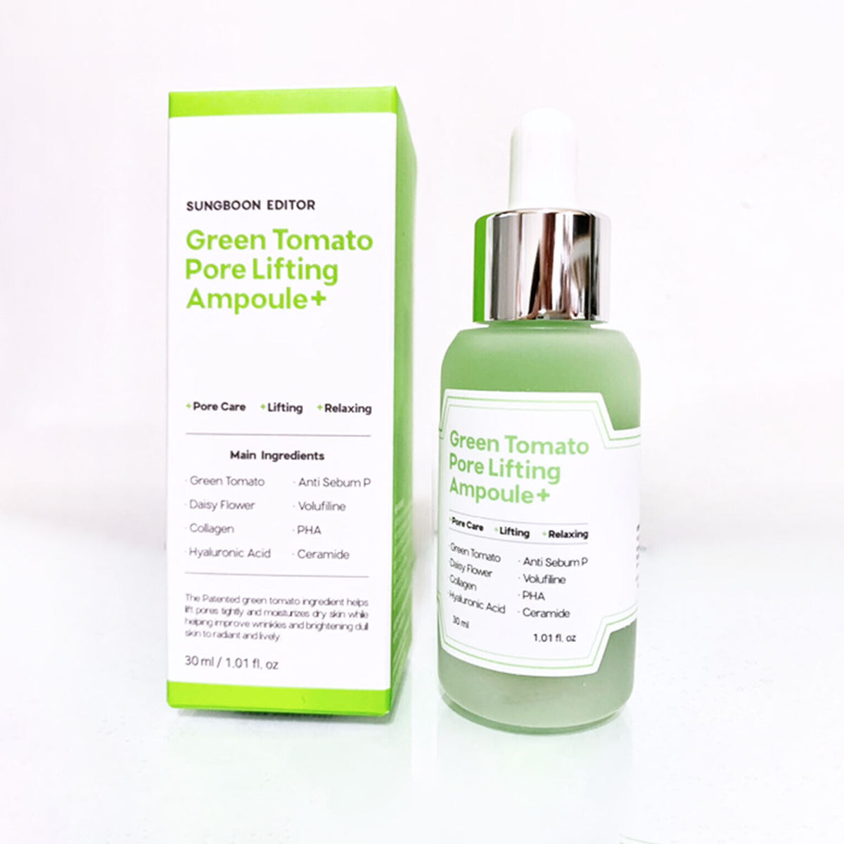 SUNGBOON EDITOR Green Tomato Pore Lifting Ampoule+ 30ml - DODOSKIN