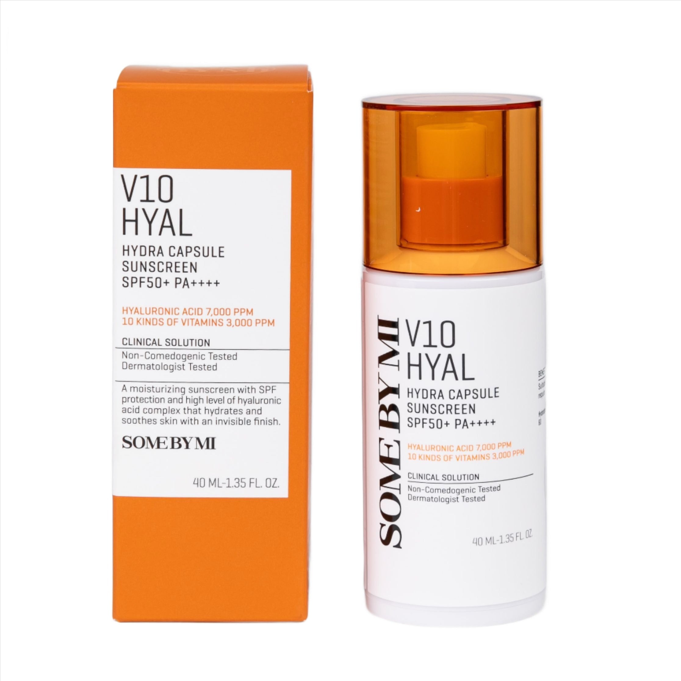 SOME BY MI V10 HYAL Hydra Capsule Sunscreen SPF50+ PA++++ 40ml - DODOSKIN