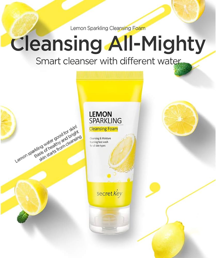 Secret Key Lemon Sparkling Cleansing Foam 200ml - DODOSKIN