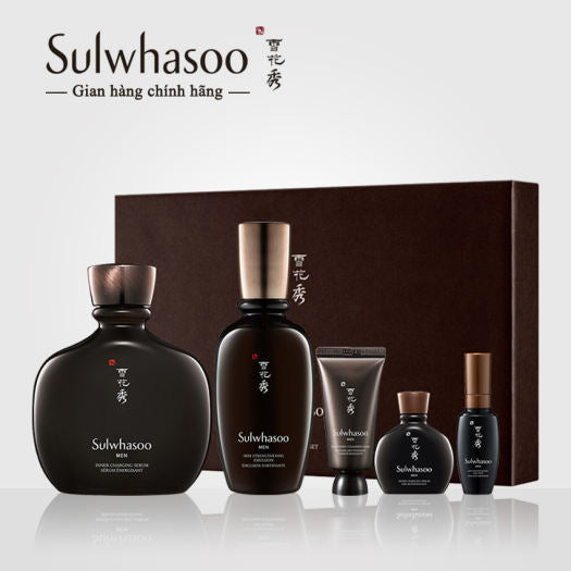 Sulwhasoo MEN Inner Charging Serum 140ml & Skin Strengthening Emulsion 90ml - DODOSKIN