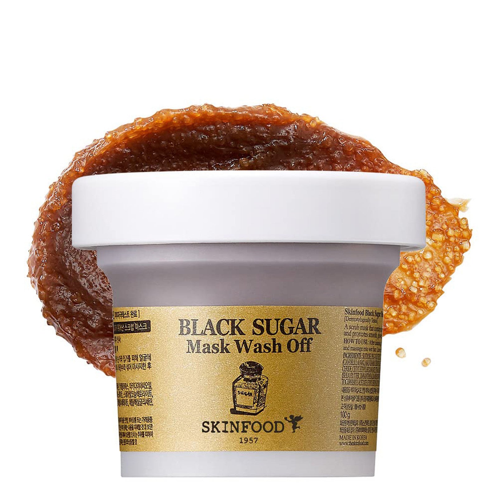 SKINFOOD Black Sugar Mask Wash Off 120g - DODOSKIN