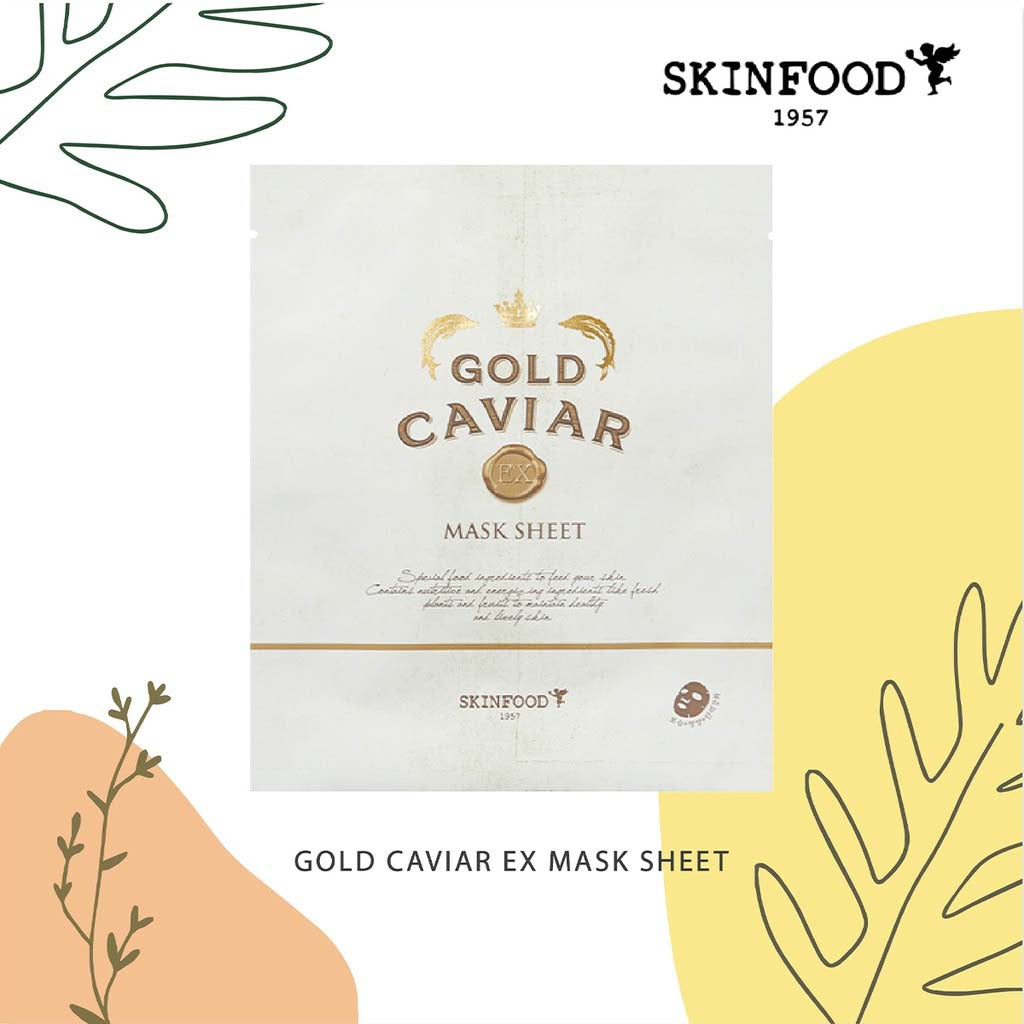 SKINFOOD Gold Caviar EX Mask Sheet Set - DODOSKIN