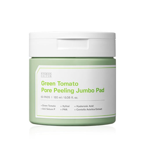 [SUNGBOON EDITOR] Green Tomato Pore Peeling Jumbo Pad 180ml (60pcs) - Dodoskin