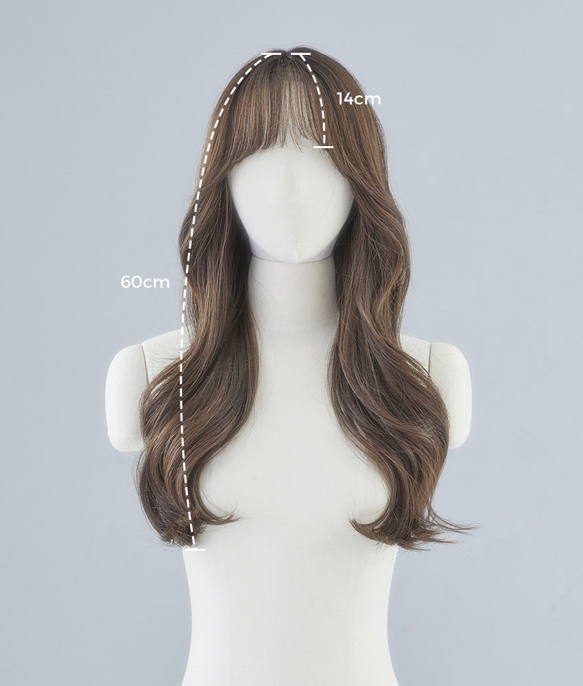 Handmade Full Wig) See-through Bang Rouge C Curl Perm (Most Yarns) - DODOSKIN