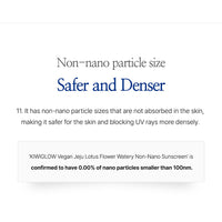 (Matt) KIWIGLOW Vegan Jeju Lotus Flower Watery Non-Nano Sunscreen  SPF50+ PA++++ 50ml - DODOSKIN