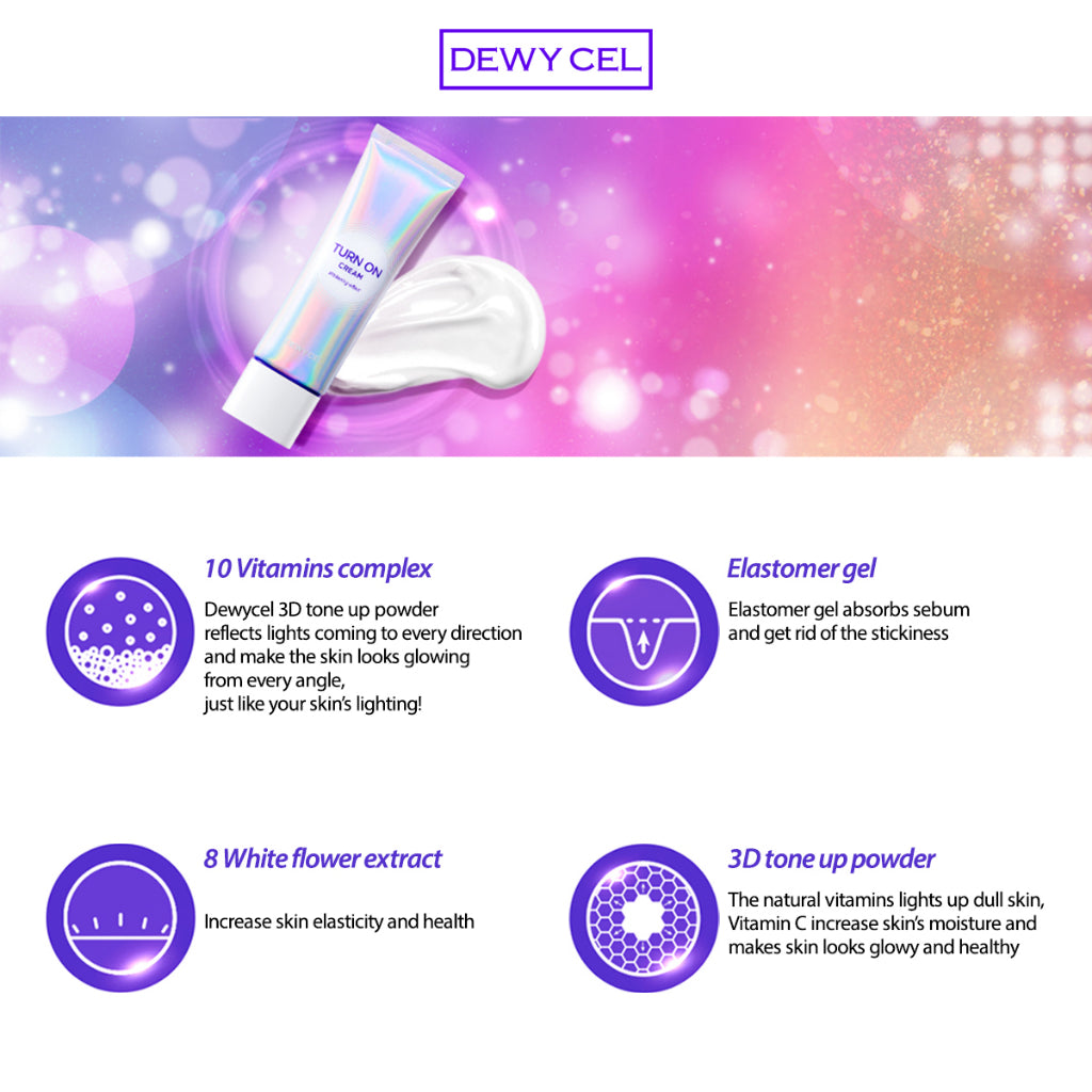 DEWYCEL Encienda la crema blanqueadora anti-wrinking 50 ml (1.69oz)