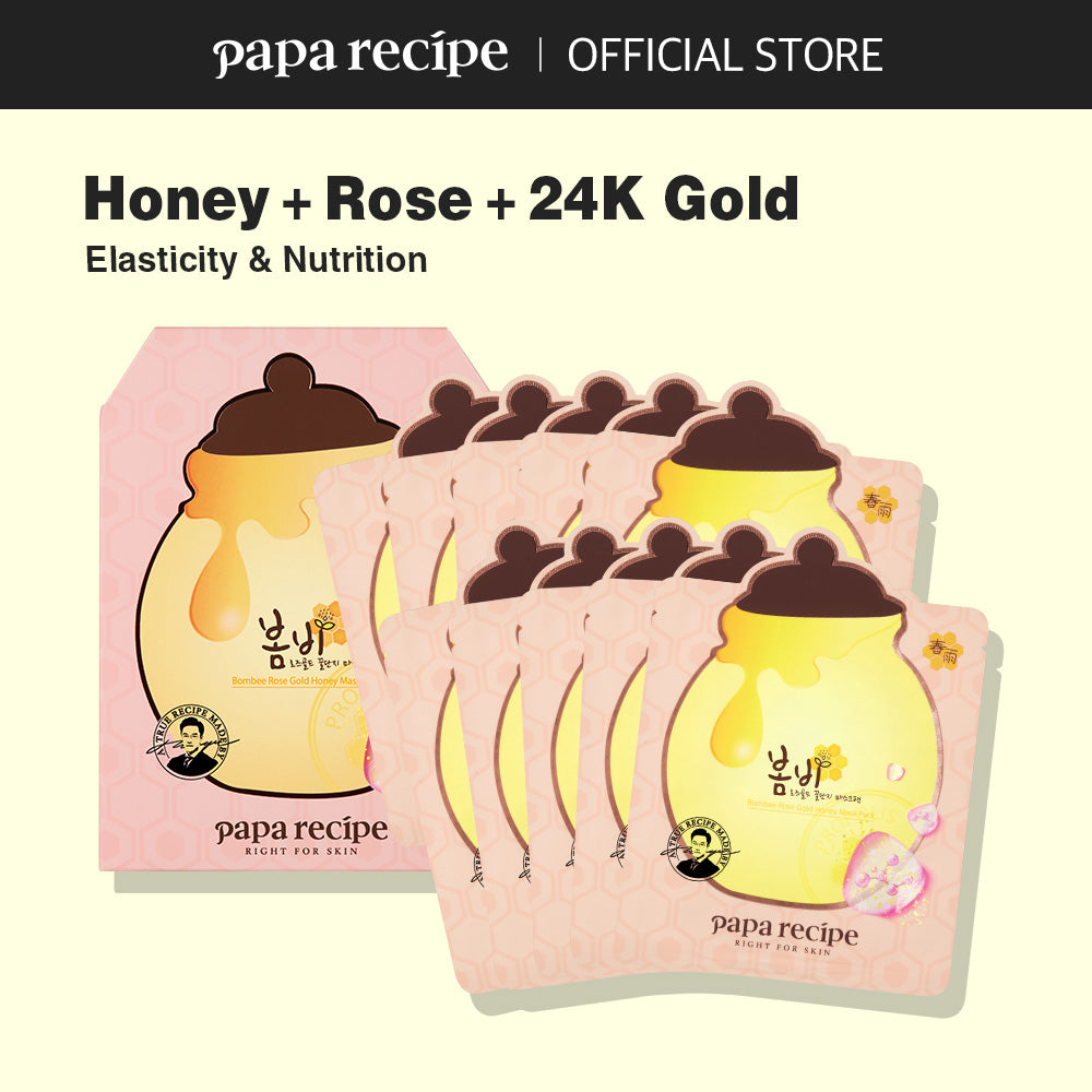 Papa Recipe Bombee Rose Gold Honey Mask 25g * 10ea - DODOSKIN