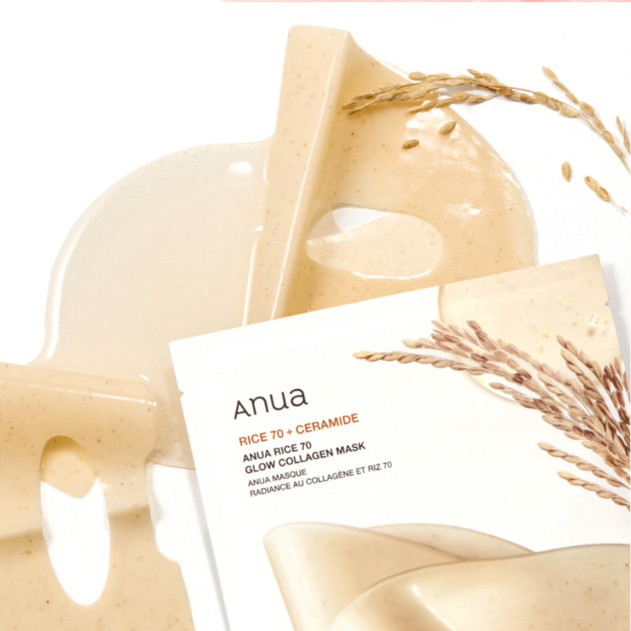Anua Rice 70 Glow Collagen Mask