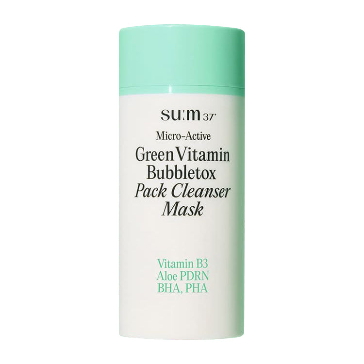 su:m37 Micro Active Green Vitamin Bubble Tox Pack Cleanser Mask 100ml