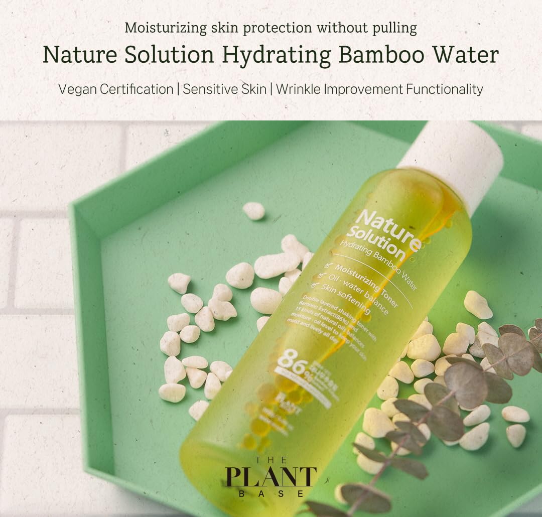 THE PLANT BASE Nature Solution Hydrating Bamboo Water 160ml - DODOSKIN