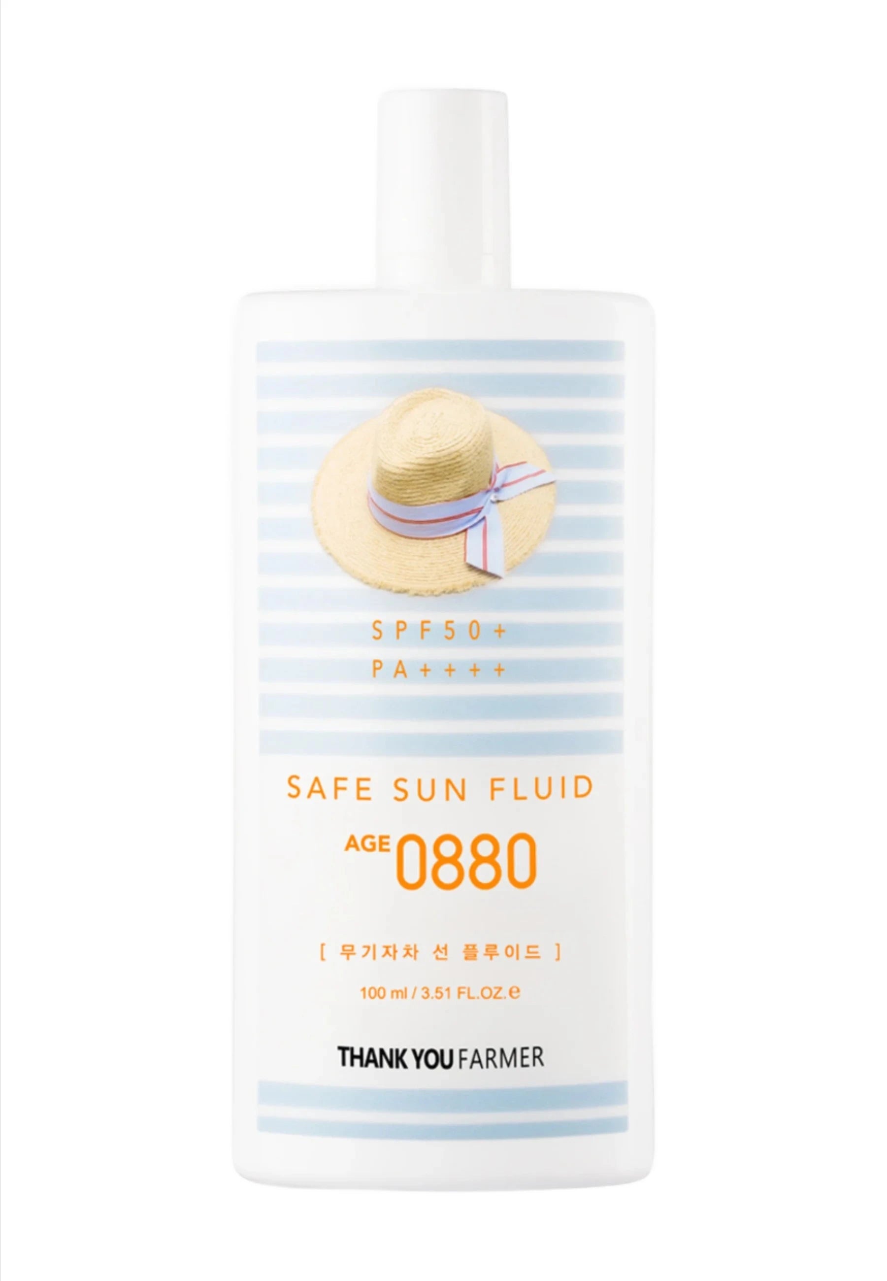 THANK YOU FARMER Safe Sun Fluid AGE 0880 SPF50+ PA++++ 100ml - DODOSKIN