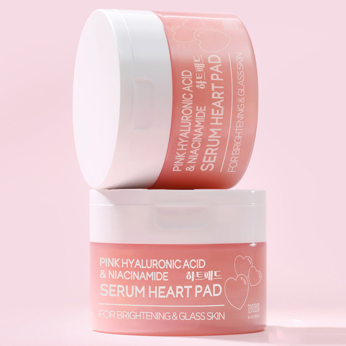 tenzero Pink Hyaluronic Acid and Niacinamide Serum Heart Pad 150g 50ea