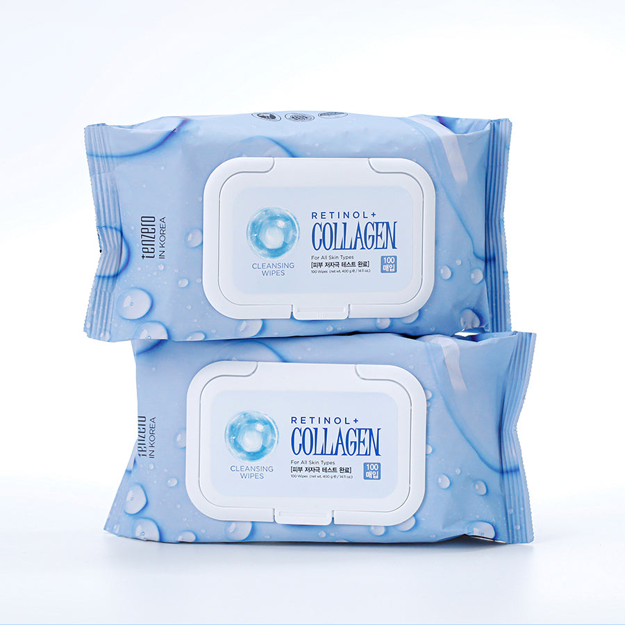 tenzero Retinol Collagen Cleansing Tissues 400g 100ea