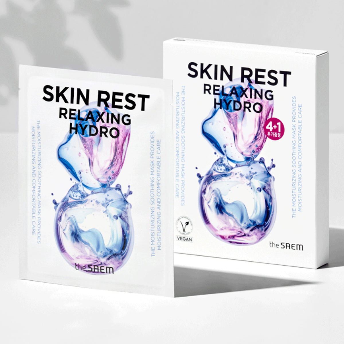 the SAEM Skin Rest Mask Sheet 4+1 Sheets – 2 Types