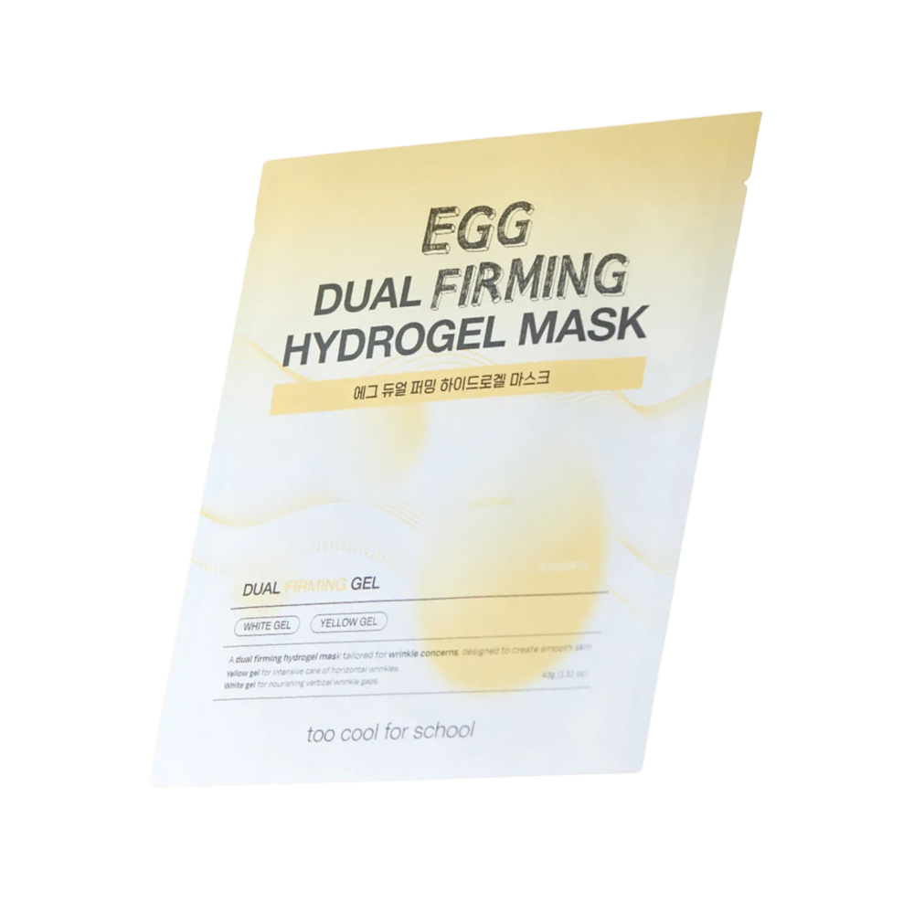 too cool for school Egg Dual Firming Hydrogel Mask (2 Sheets)