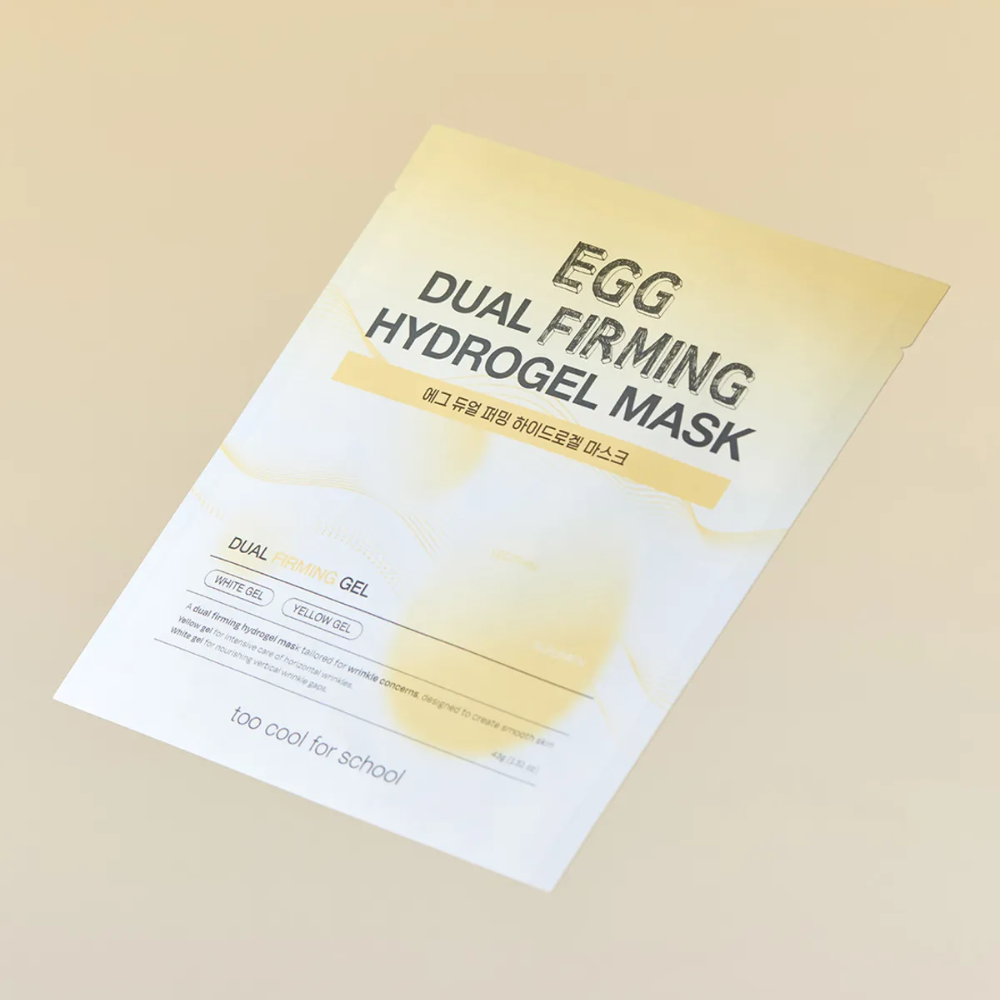too cool for school Egg Dual Firming Hydrogel Mask (2 Sheets)