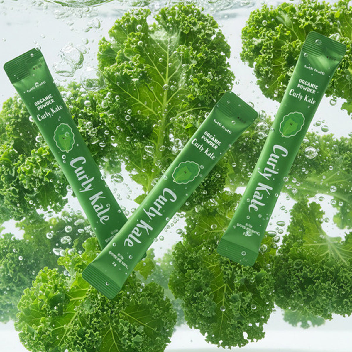 tutti frutti 100% Organic Powder Curly Kale 1 Box (2g x 14 Sticks)