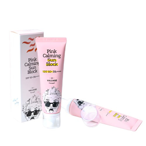 VILLAGE 11 FACTORY Pink Calming Tone Up Sunblock 50ml SPF50+ PA++++ - DODOSKIN