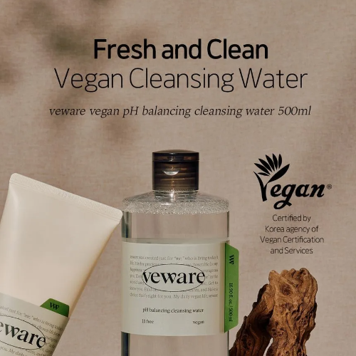 VEWARE Vegan pH Cleansing Water 500ml - DODOSKIN