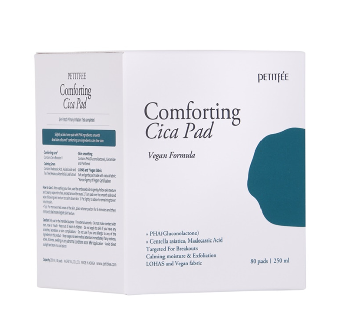 (Mhark) PETITFEE Comforting Cica Pad 80ea - DODOSKIN