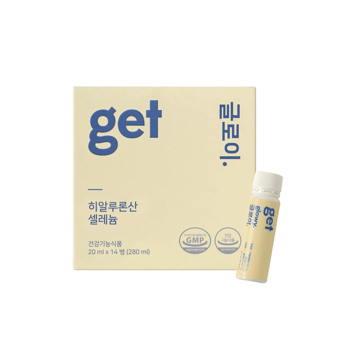 vinerlab Get Glowy Hyaluronic Acid Selenium [14 Bottles / 2-Week Supply] - Peach Flavor