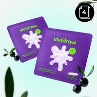 vividraw Black Olive PDRN™ Repairing Marble Gel Mask 4ea