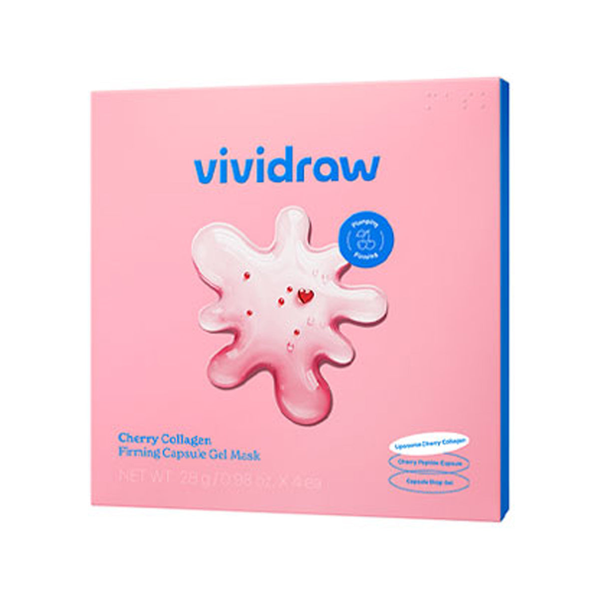 vividraw Cherry Collagen Firming Capsule Gel Mask 4ea
