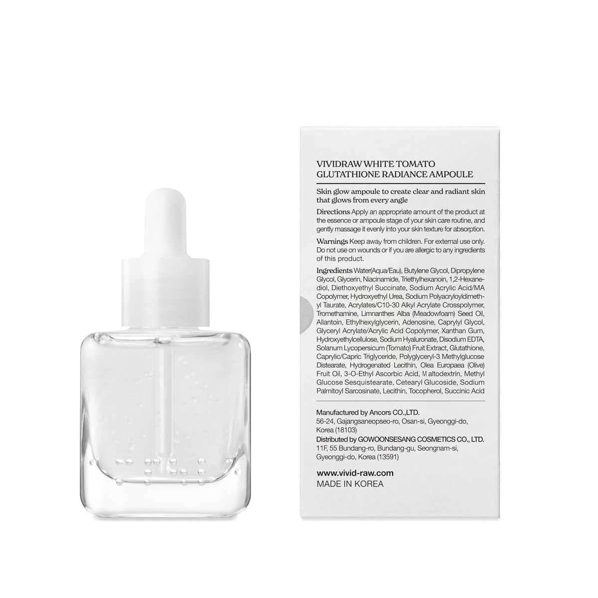 Dr.G vividraw White Tomato Glutathione Radiance Ampoule 40ml