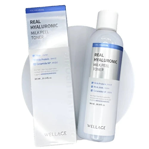 Wellage Real Hyaluronic Milk Peel Toner 300ml - DODOSKIN